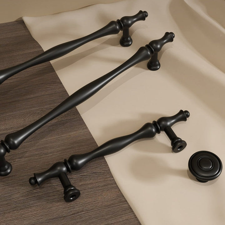 5 Inch Matte Black Cabinet Pulls | RADIANT