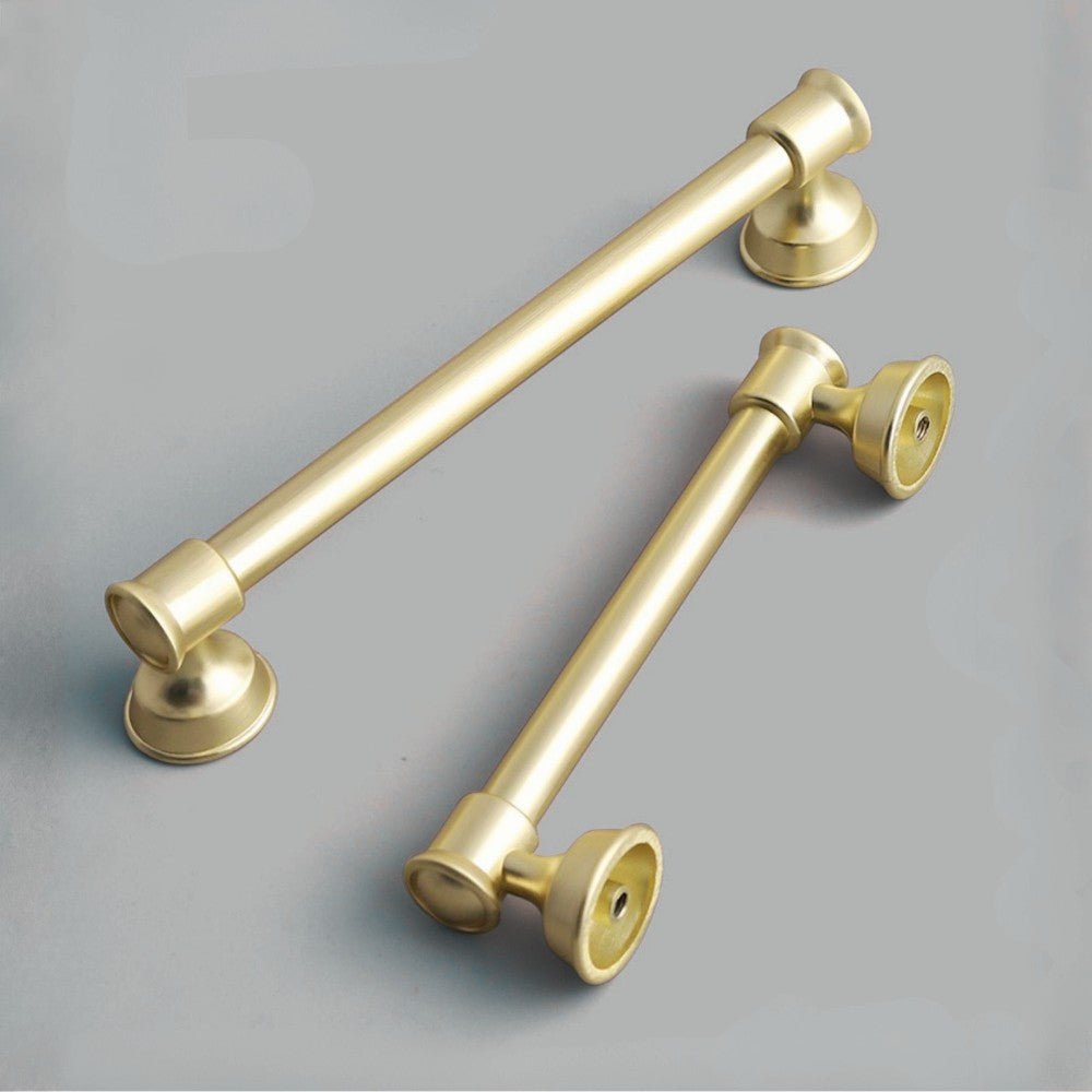 3.75 Inch Brushed Gold Cabinet Pulls | RAIL