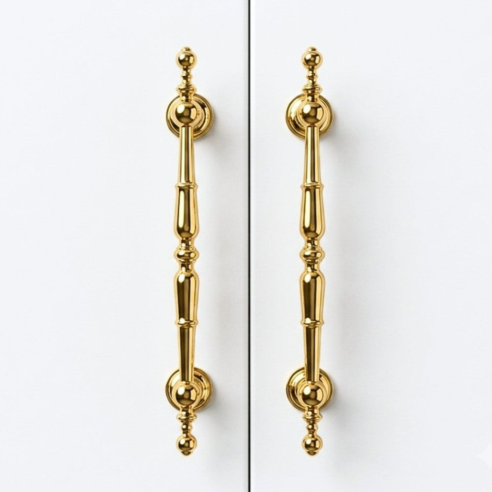 SILK polished gold 10 inch cabinet bar pull - navy blue kitchen - ARCHANDLES