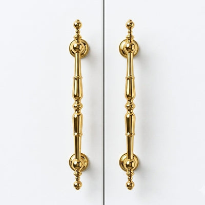 SILK polished gold 10 inch cabinet bar pull - navy blue kitchen - ARCHANDLES