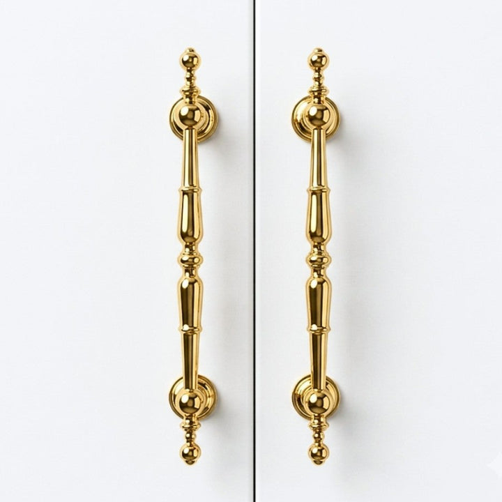 SILK polished gold 10 inch cabinet bar pull - navy blue kitchen - ARCHANDLES
