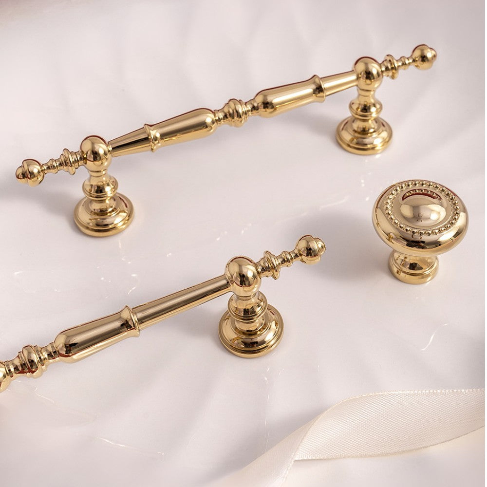 SILK polished gold 10 inch cabinet bar pull - navy blue kitchen - ARCHANDLES