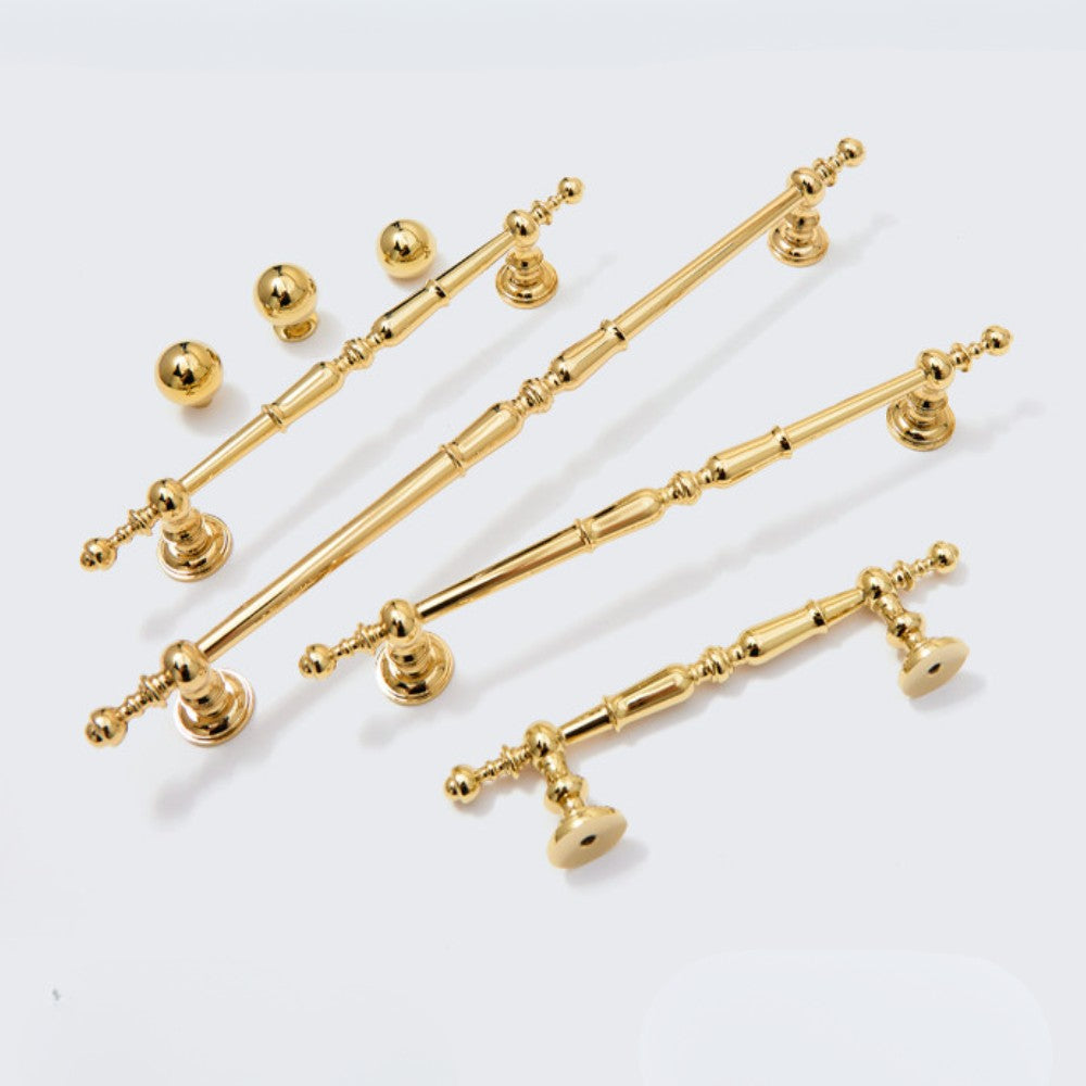 SILK polished gold 10 inch cabinet bar pull - navy blue kitchen - ARCHANDLES