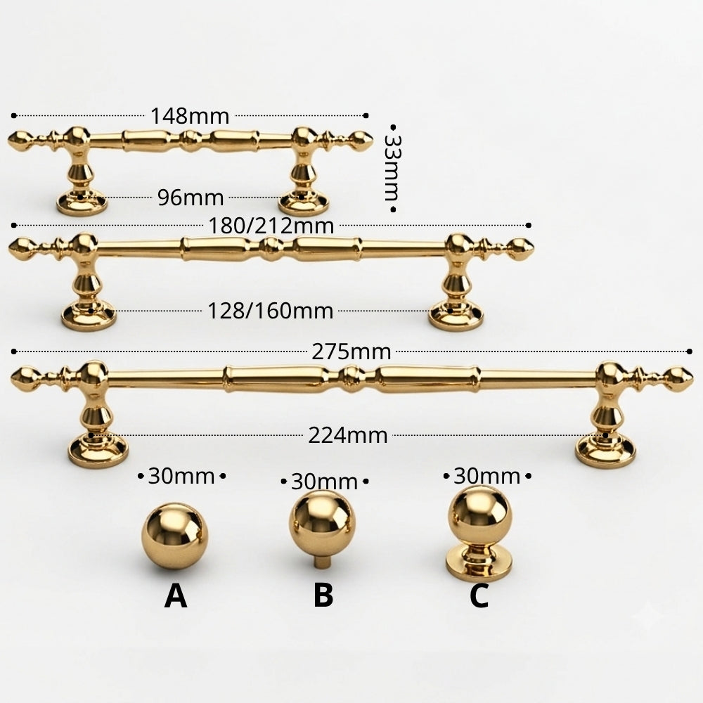 SILK - Polished Gold 10" Cabinet Pulls