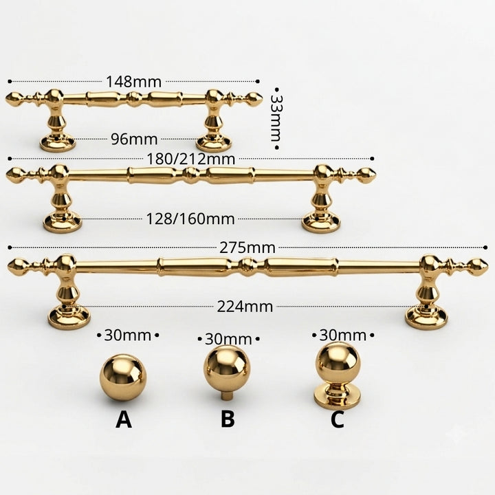 SILK - Polished Gold 10" Cabinet Pulls