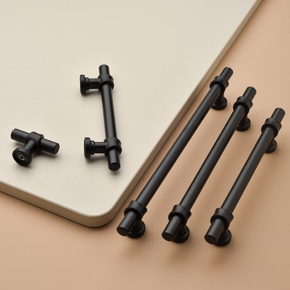 SKYE bar pull installation on white Shaker base cabinets