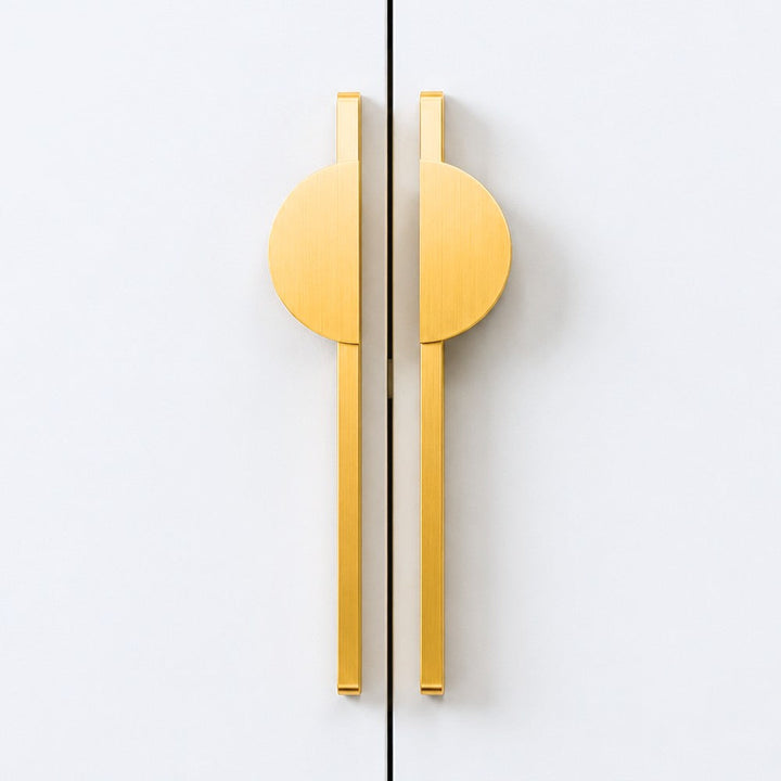 10 Inch Brushed Gold Cabinet Pulls | SLAB