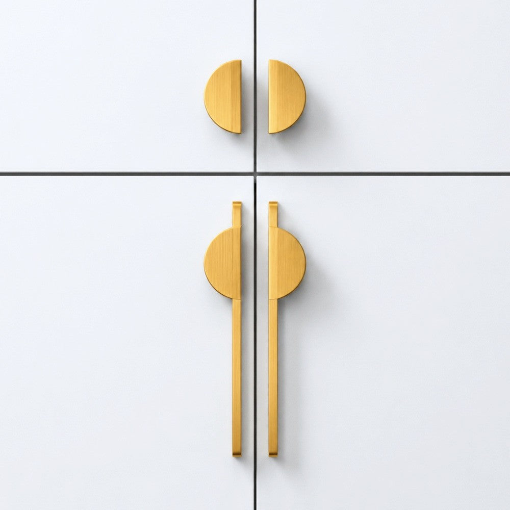 10 Inch Brushed Gold Cabinet Pulls | SLAB