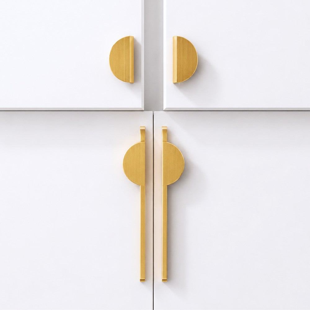 10 Inch Brushed Gold Cabinet Pulls | SLAB