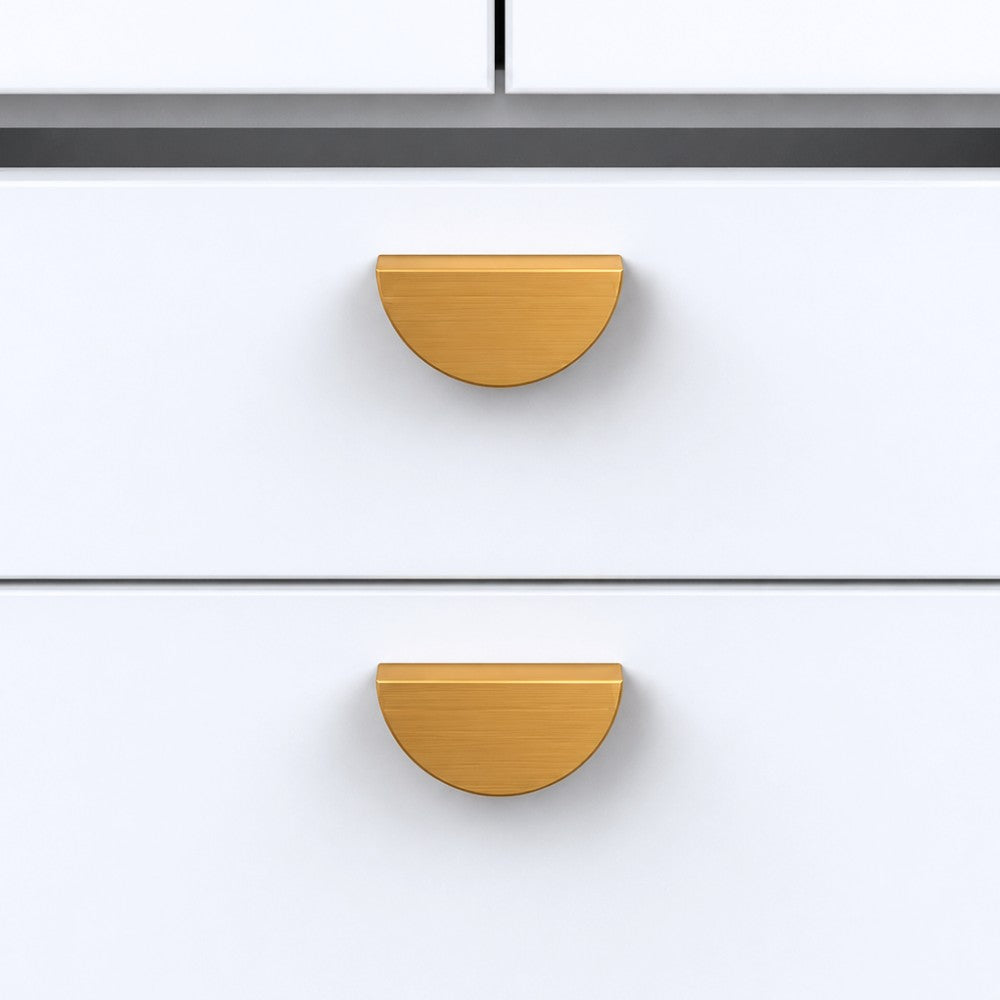 10 Inch Brushed Gold Cabinet Pulls | SLAB