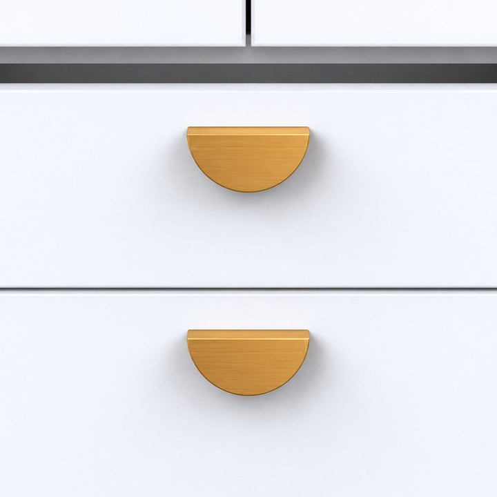 10 Inch Brushed Gold Cabinet Pulls | SLAB