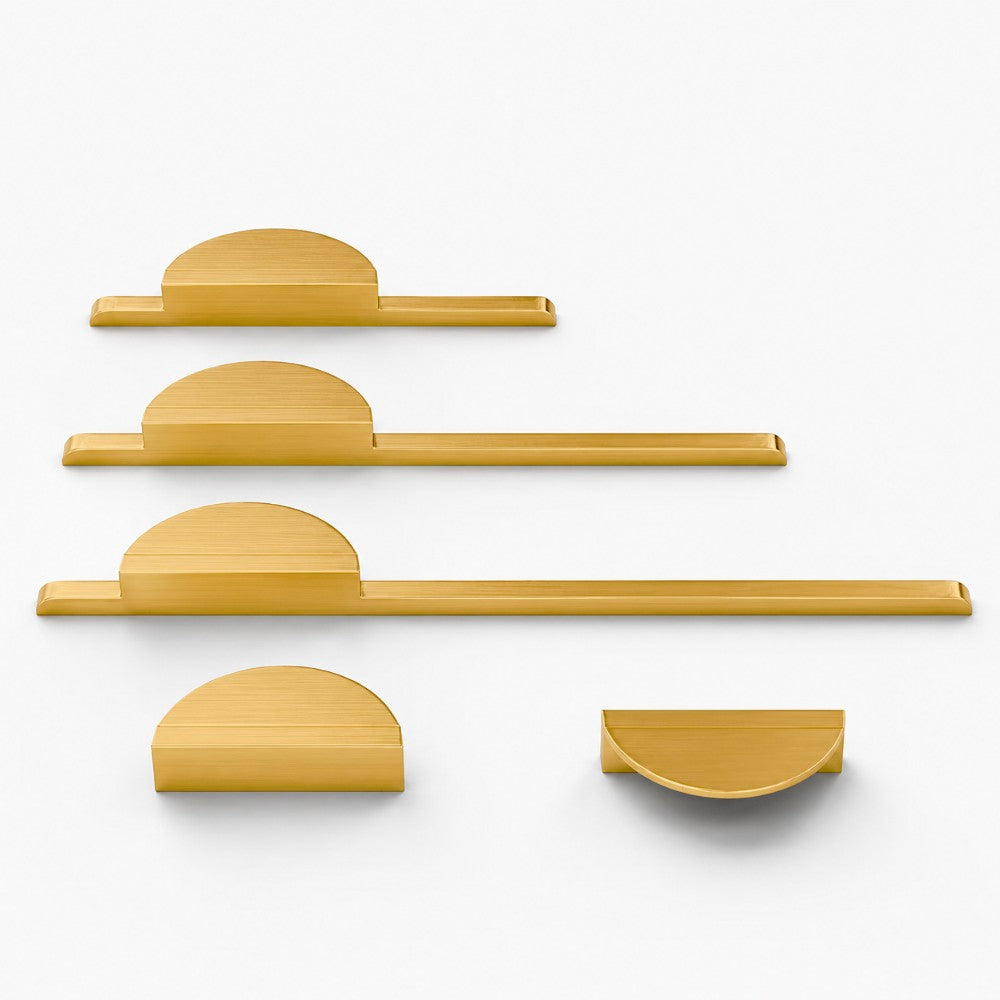 10 Inch Brushed Gold Cabinet Pulls | SLAB