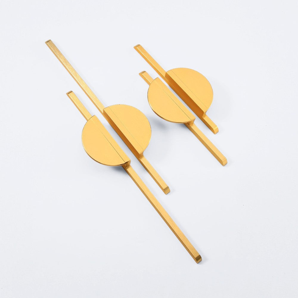 10 Inch Brushed Gold Cabinet Pulls | SLAB