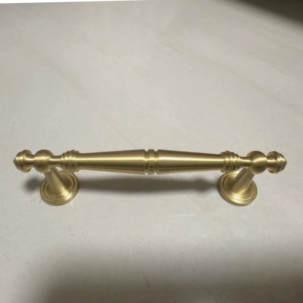 3.75 Inch Brushed Brass Cabinet Pulls | SPINE