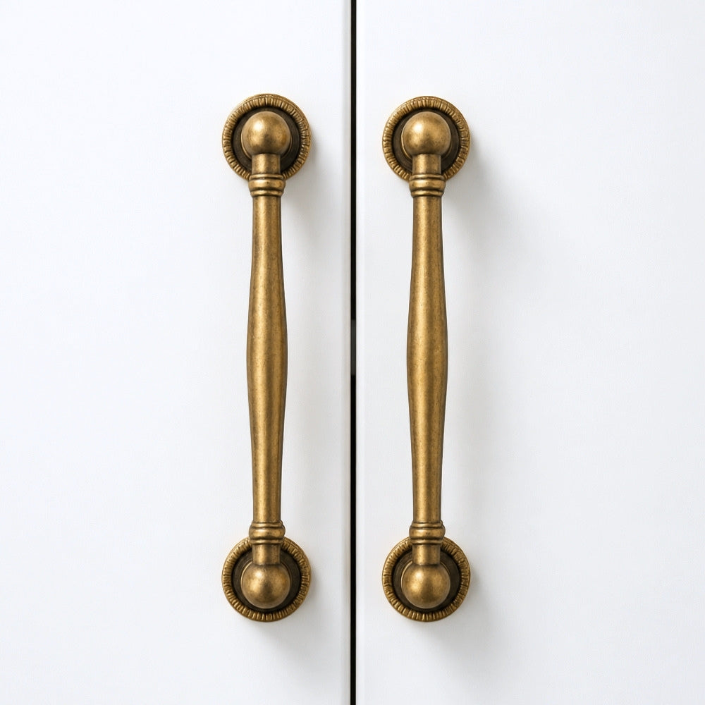 STACK antique brass 5 inch cabinet cup pull - ARCHANDLES
