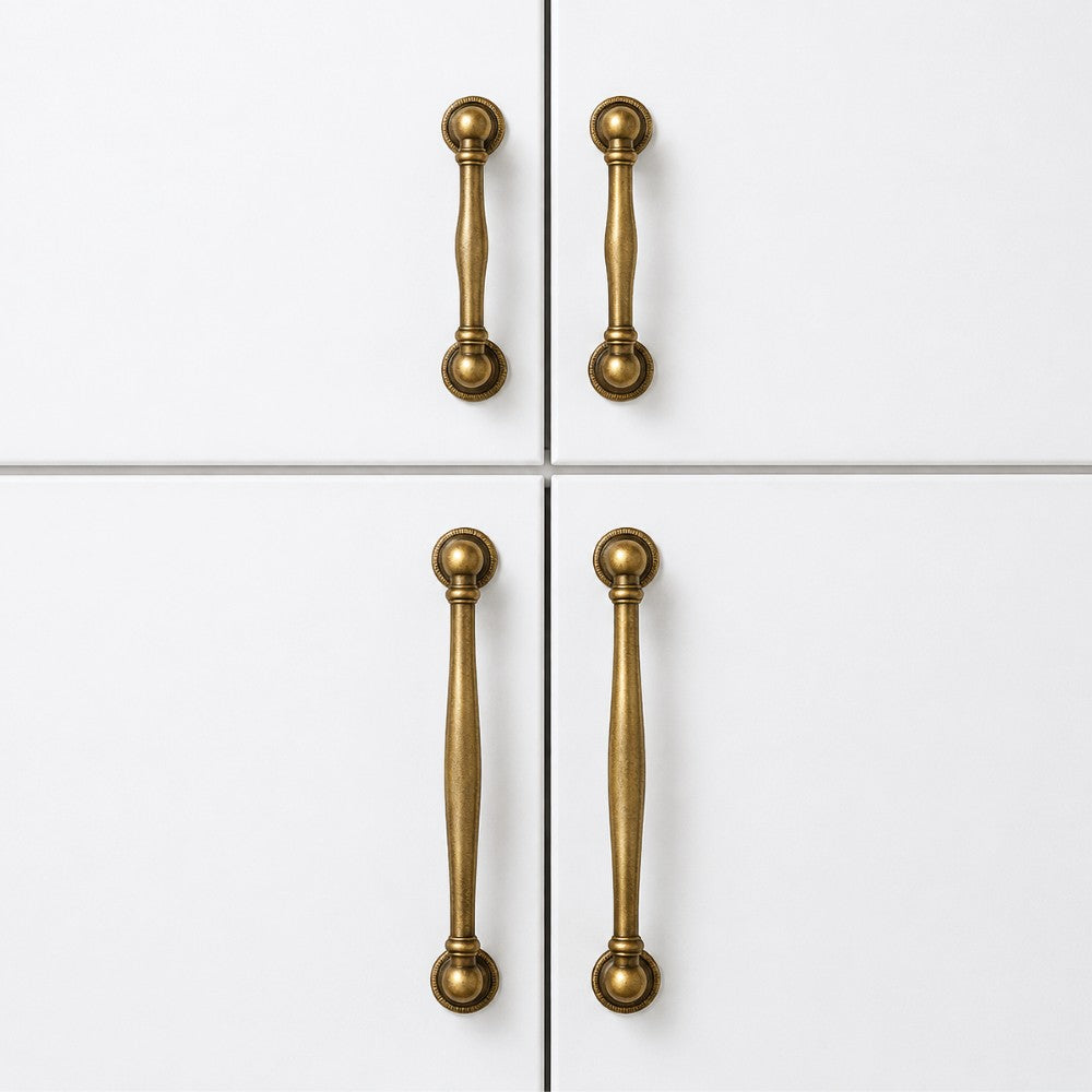 STACK antique brass 5 inch cabinet cup pull - ARCHANDLES