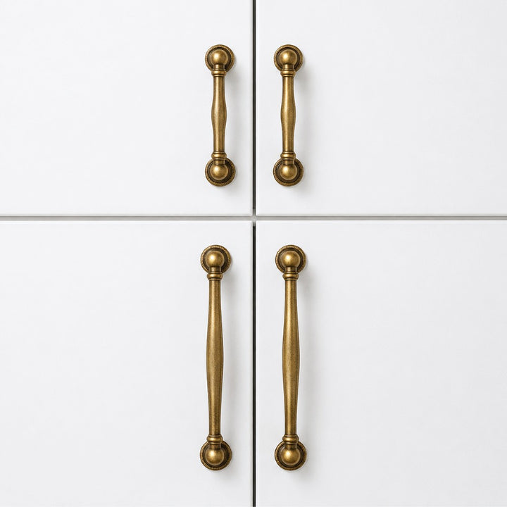 STACK antique brass 5 inch cabinet cup pull - ARCHANDLES