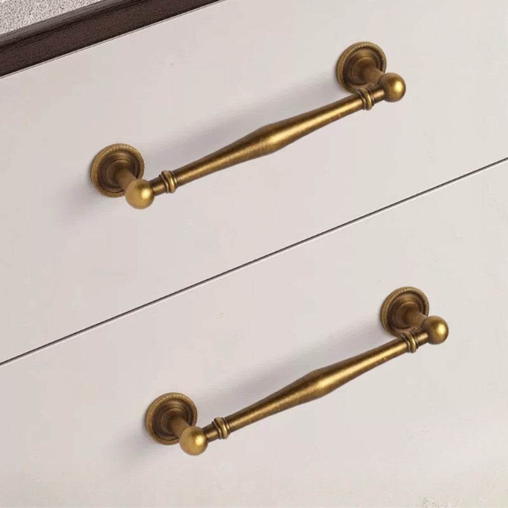 STACK antique brass 5 inch cabinet cup pull - ARCHANDLES