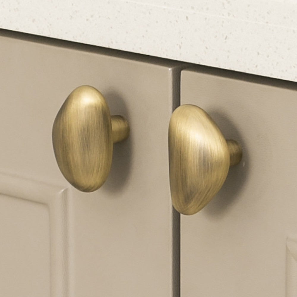 VANTA Antique Brass Cabinet Knobs for Kitchen