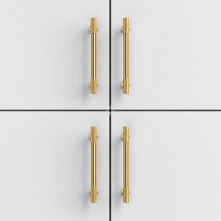 VAPOR brushed gold 3.75 inch cabinet bar pull - ARCHANDLES