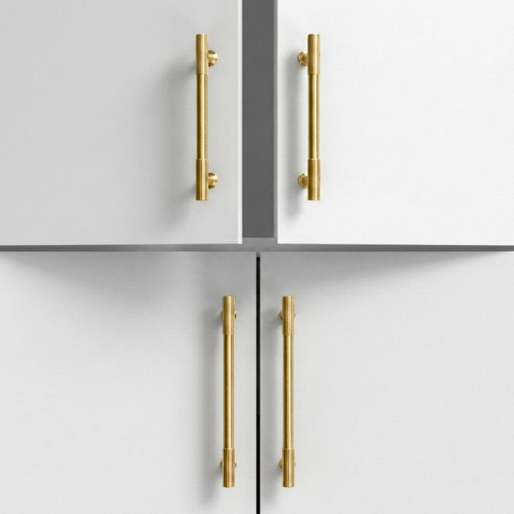 VAPOR brushed gold 3.75 inch cabinet bar pull - ARCHANDLES