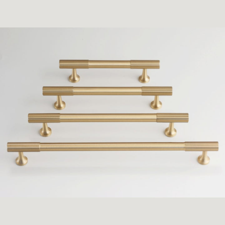 VAPOR brushed gold 3.75 inch cabinet bar pull - ARCHANDLES