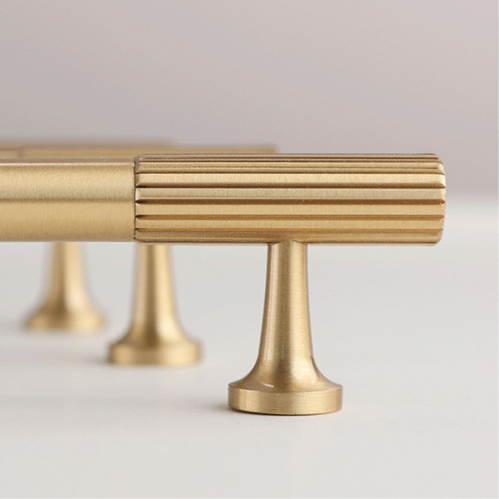 VAPOR brushed gold 3.75 inch cabinet bar pull - ARCHANDLES