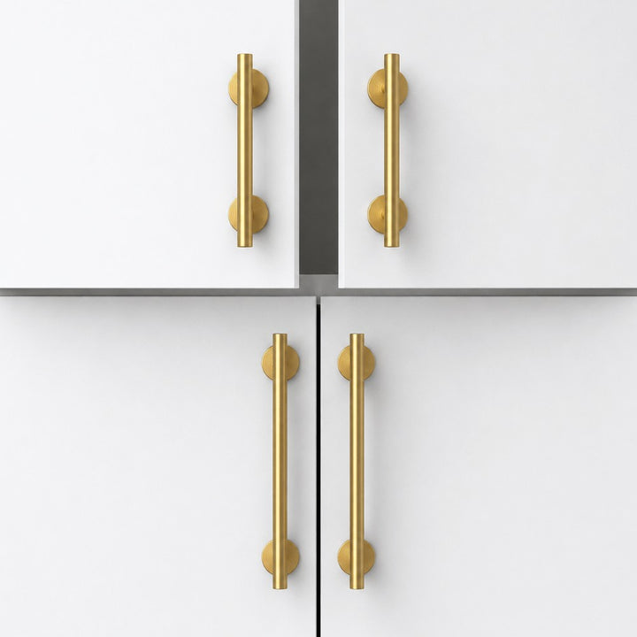ZEPHYR brushed gold 7.5 inch cabinet bar pull - ARCHANDLES