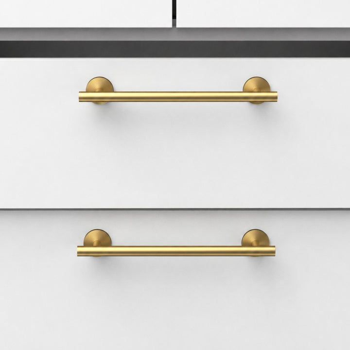 ZEPHYR brushed gold 7.5 inch cabinet bar pull - ARCHANDLES