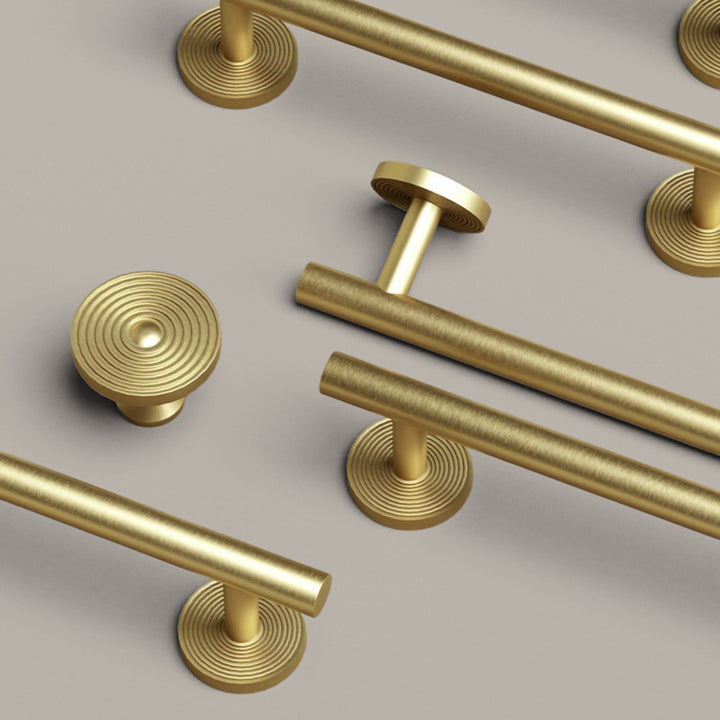 ZEPHYR brushed gold 7.5 inch cabinet bar pull - ARCHANDLES