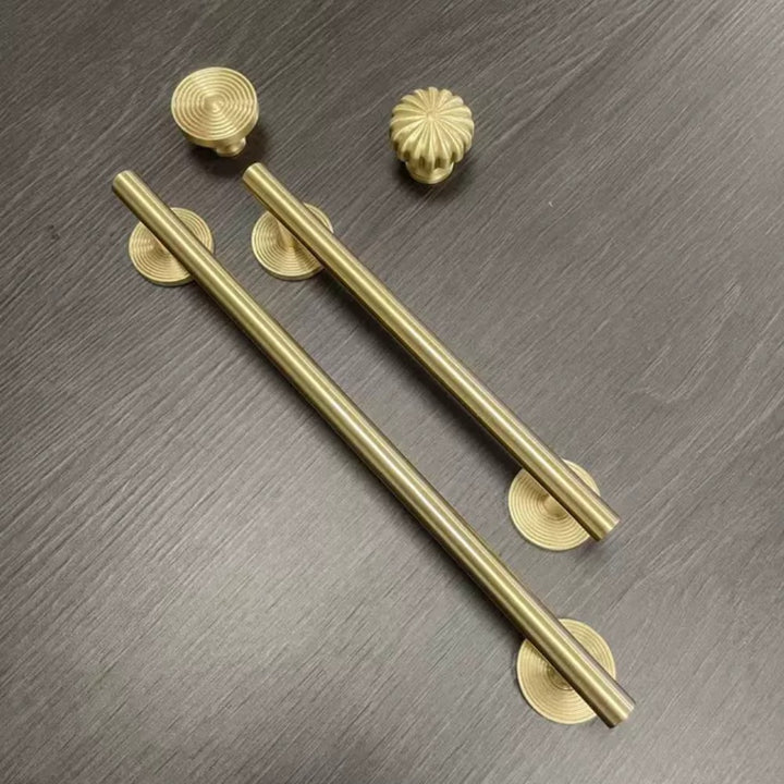 ZEPHYR brushed gold 7.5 inch cabinet bar pull - ARCHANDLES