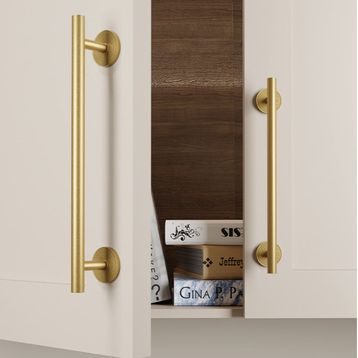 ZEPHYR brushed gold 7.5 inch cabinet bar pull - ARCHANDLES
